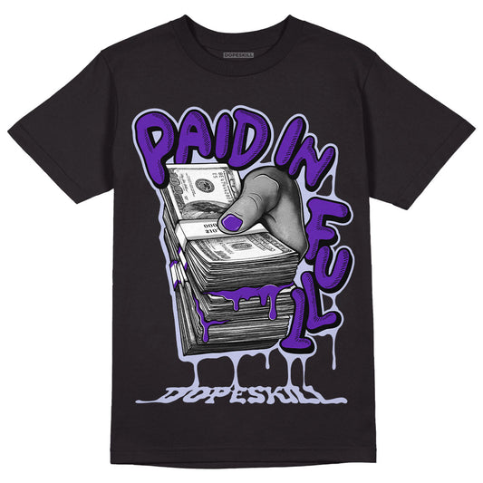 Jordan 5 Retro Dark Concord DopeSkill T-Shirt Paid In Full Graphic Streetwear - Black