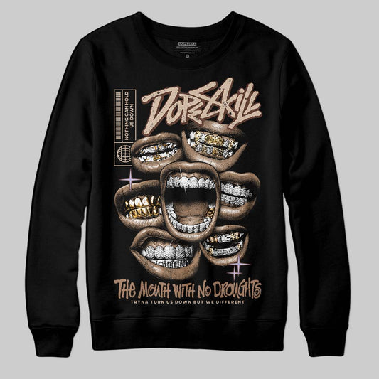Harris Tweed x Wmns Dunk Low 'Sesame' DopeSkill Sweatshirt The Mouth With No Droughts Graphic Streetwear - Black