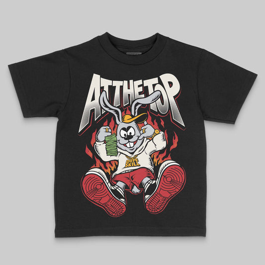 Jordan 4 “Flight Club” DopeSkill Toddler Kids T-shirt At The Top Graphic Streetwear - Black