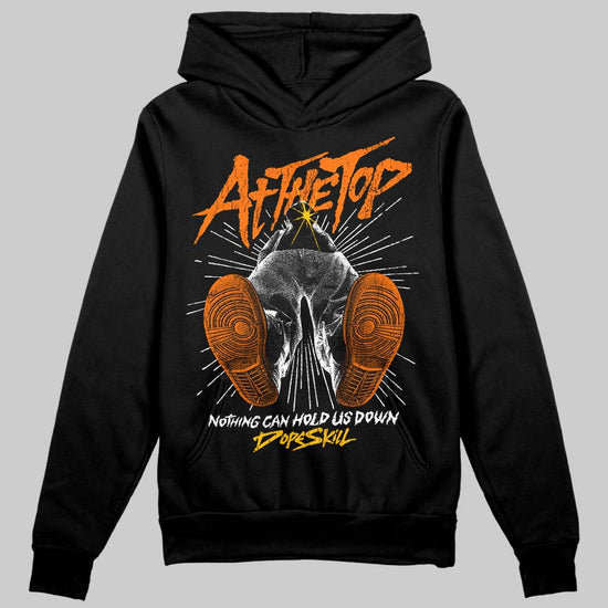 Orange Sneakers DopeSkill Hoodie Nothing Can Hold US Down Graphic Streetwear - Black