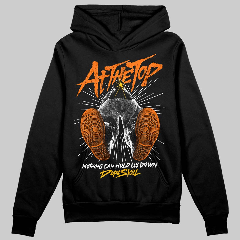 Orange Sneakers DopeSkill Hoodie Nothing Can Hold US Down Graphic Streetwear - Black