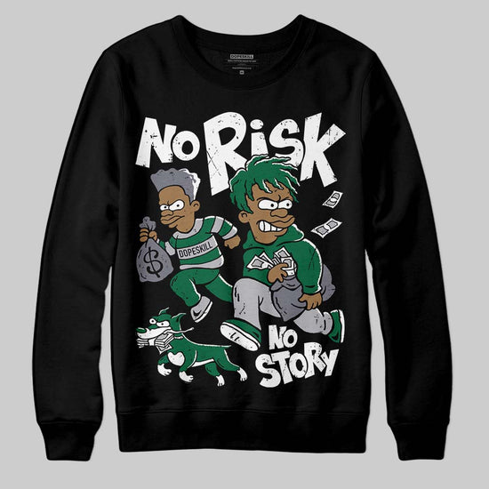 Asics GT-2160 ‘Shamrock Green’ DopeSkill Sweatshirt No Risk No Story Graphic Streetwear - Black