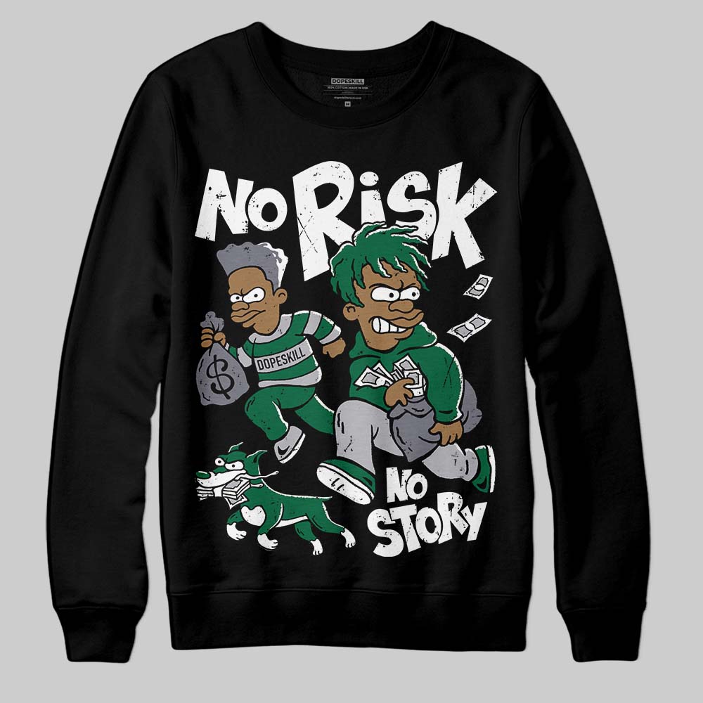 Asics GT-2160 ‘Shamrock Green’ DopeSkill Sweatshirt No Risk No Story Graphic Streetwear - Black