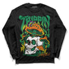 Green Sneakers DopeSkill Long Sleeve T-Shirt Trippin Graphic Streetwear - Black