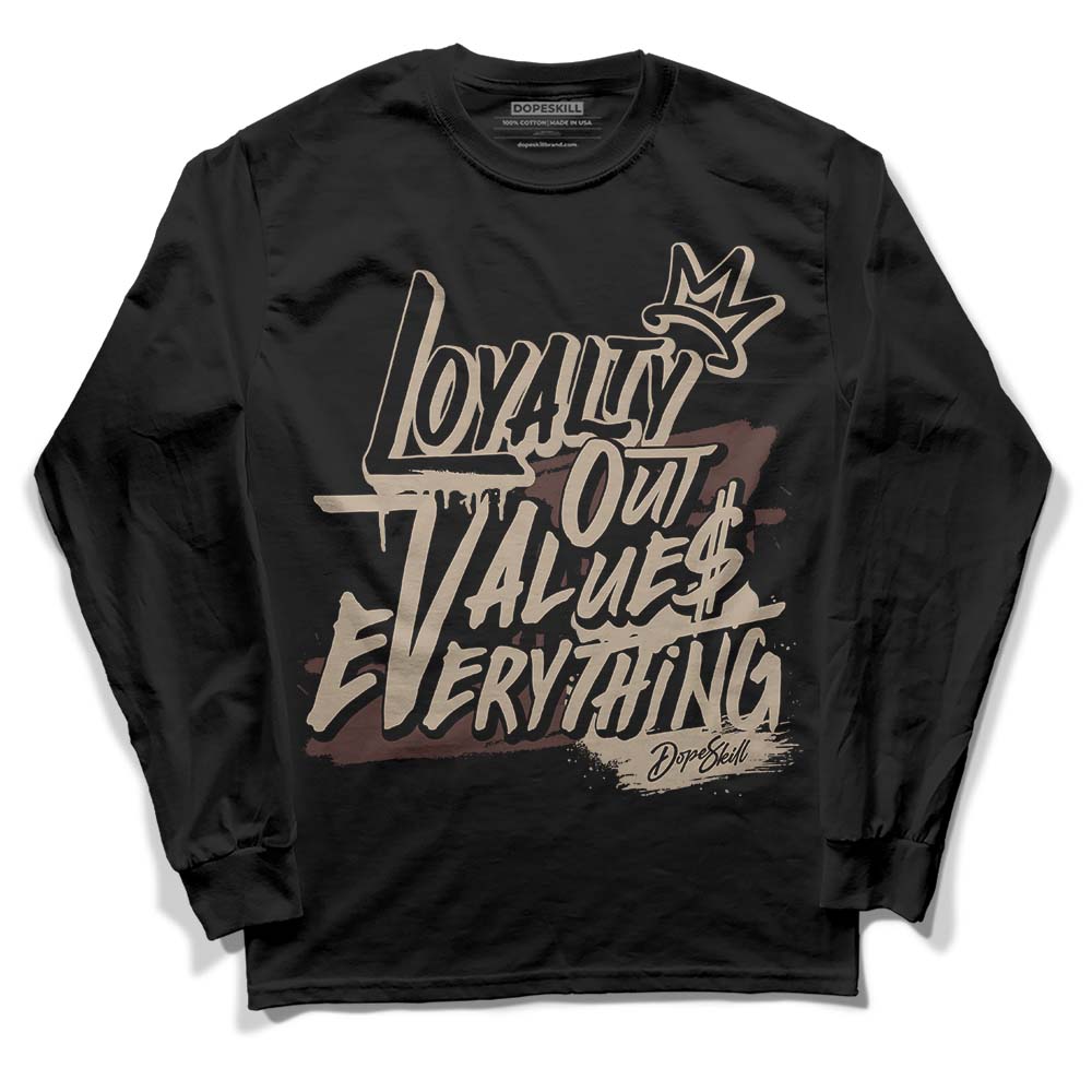 Jordan 1 High OG “Latte” DopeSkill Long Sleeve T-Shirt LOVE Graphic Streetwear - Black