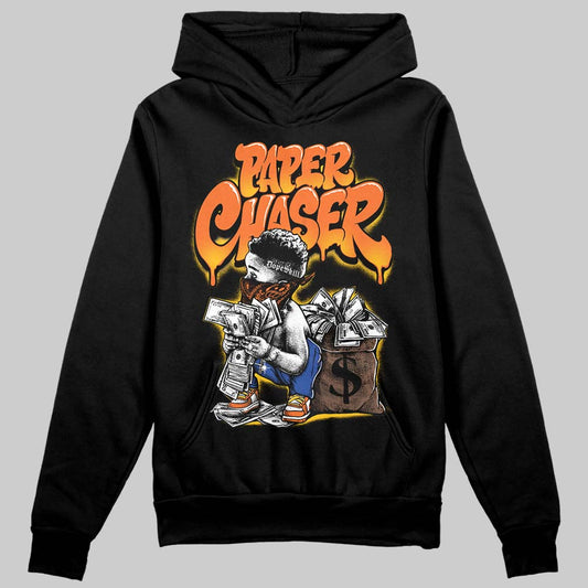 Orange, Black and White Sneakers DopeSkill Hoodie Sweatshirt Paper Chaser Boy Graphic Streetwear - Black