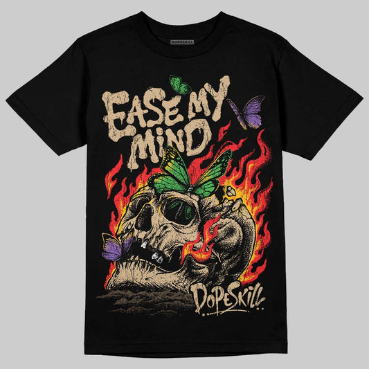 TAN Sneakers DopeSkill T-Shirt Ease My Mind Graphic Streetwear - Black