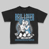 Jordan 14 Retro Black and University Blue DopeSkill Toddler Kids T-shirt Real Lover Graphic Streetwear - black