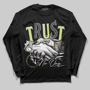 Jordan 5 “Luminous Green” DopeSkill Long Sleeve T-Shirt Trust No One Graphic Streetwear - Black