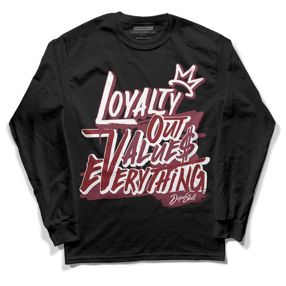 Jordan 1 Retro High OG “Team Red” DopeSkill Long Sleeve T-Shirt LOVE Graphic Streetwear - Black