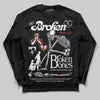 Jordan 14 Retro ‘Black Toe’ DopeSkill Long Sleeve T-Shirt Broken Bones Graphic Streetwear - Black