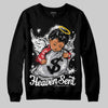 Jordan 4 OG “White Cement” DopeSkill Sweatshirt Heaven Sent Graphic Streetwear - Black