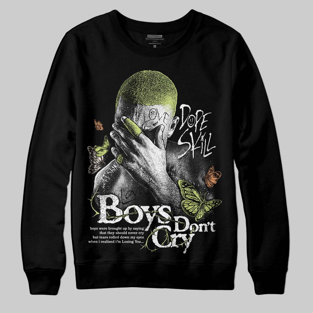 Jordan 5 “Luminous Green” DopeSkill Sweatshirt Boys Don't Cry Graphic Streetwear - Black