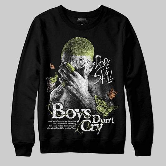Jordan 5 “Luminous Green” DopeSkill Sweatshirt Boys Don't Cry Graphic Streetwear - Black