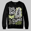 Jordan 5 “Luminous Green” DopeSkill Sweatshirt Real Ones Move In Silence Graphic Streetwear - black
