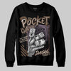 A Ma Maniére x Air Jordan 4 “Dark Mocha” DopeSkill Sweatshirt Pocket Change Graphic Streetwear - Black