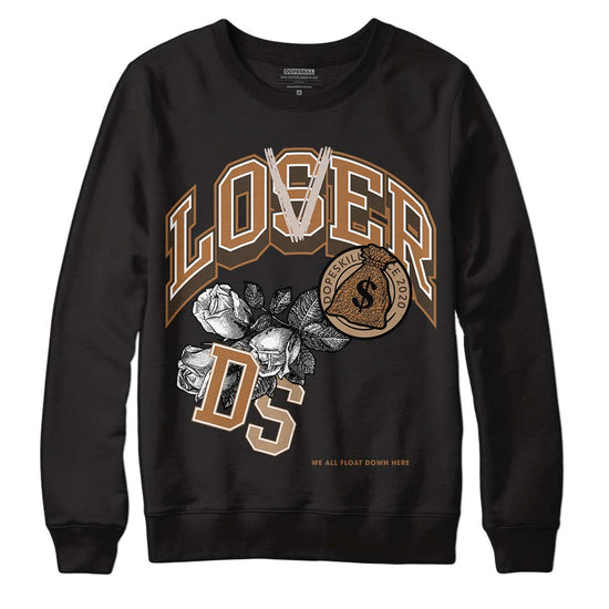 Jordan 3 Retro Palomino DopeSkill Sweatshirt Loser Lover Graphic Streetwear - Black