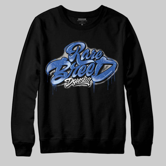 Awake NY x Jordan 5 Retro 'Black Racer Blue' DopeSkill Sweatshirt Rare Breed Type Graphic Streetwear - Black