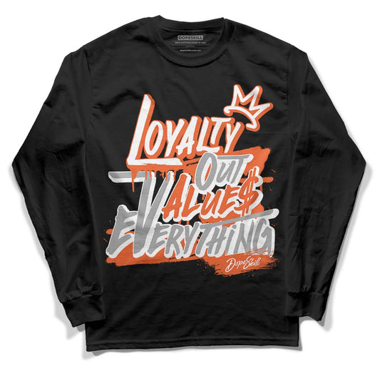 Jordan 3 Georgia Peach DopeSkill Long Sleeve T-Shirt LOVE Graphic Streetwear - Black