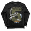 Jordan 5 "Olive" DopeSkill Long Sleeve T-Shirt No.5 Graphic Streetwear - Black