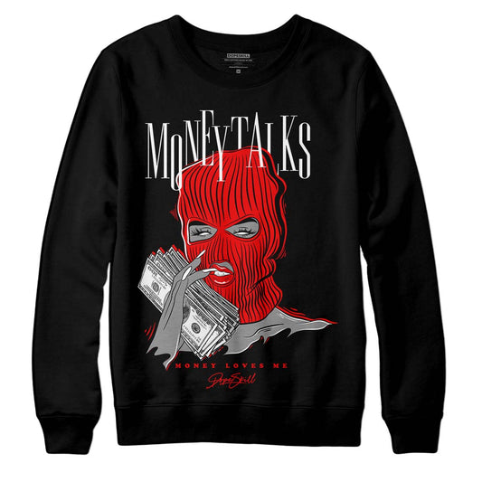 Jordan 12 “Cherry” DopeSkill Sweatshirt Money Talks Graphic Streetwear - Black