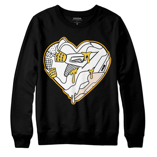 Jordan 4 "Sail" DopeSkill T-Shirt Heart Jordan 4 Graphic Streetwear - Black 