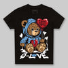 Jordan 12 Retro 'Melo' DopeSkill Toddler Kids T-shirt Broken Bear Graphic Streetwear - black