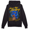 Royal Blue Sneakers DopeSkill Hoodie Sweatshirt Never Stop Hustling Graphic Streetwear - Black