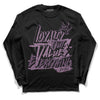 Jordan 2 “Mauve/Off-Noir” DopeSkill Long Sleeve T-Shirt LOVE Graphic Streetwear - Black