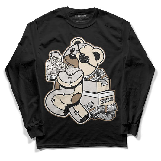 Jordan 5 SE “Sail” DopeSkill Long Sleeve T-Shirt Bear Steals Sneaker Graphic Streetwear - Black