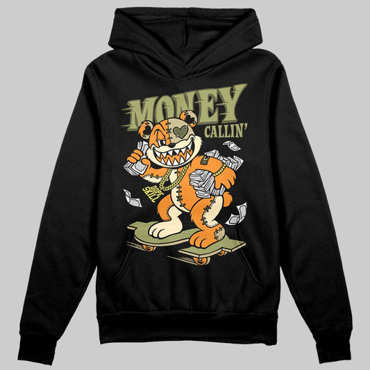 Olive Sneakers DopeSkill Hoodie Sweatshirt Money Callin' Graphic Streetwear - Black