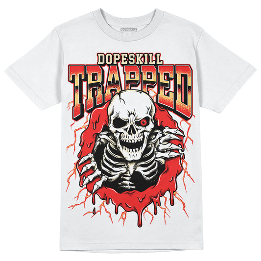 Jordan 5 "Dunk On Mars" DopeSkill T-Shirt Trapped Halloween Graphic Streetwear - White