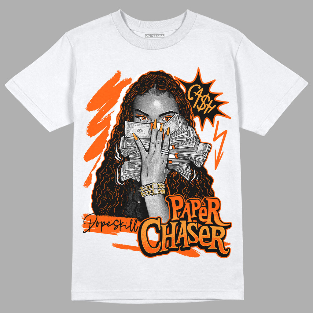 Jordan 12 Retro Brilliant Orange DopeSkill T-Shirt NPC Graphic Streetwear - White