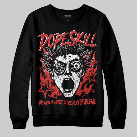 Jordan 6 “Reverse Infrared” DopeSkill Sweatshirt Root of Evil Graphic Streetwear - Black