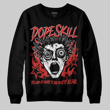 Jordan 6 “Reverse Infrared” DopeSkill Sweatshirt Root of Evil Graphic Streetwear - Black