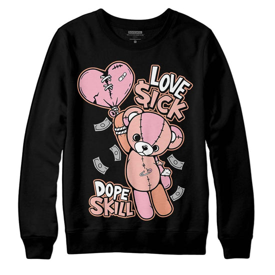 Jordan 11 Low “Legend Pink” DopeSkill Sweatshirt Love Sick Graphic Streetwear - Black