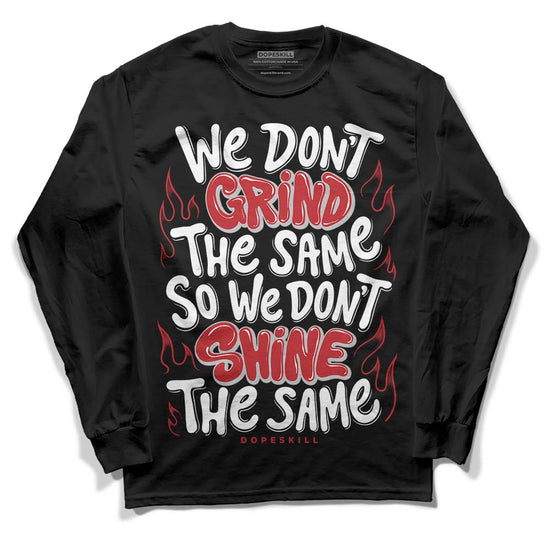 Jordan 12 “Red Taxi” DopeSkill Long Sleeve T-Shirt Grind Shine Graphic Streetwear - Black