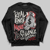 Nigel Sylvester x Jordan 1 Low OG “Nitro” DopeSkill Long Sleeve T-Shirt Real Ones Move In Silence Graphic Streetwear - Black