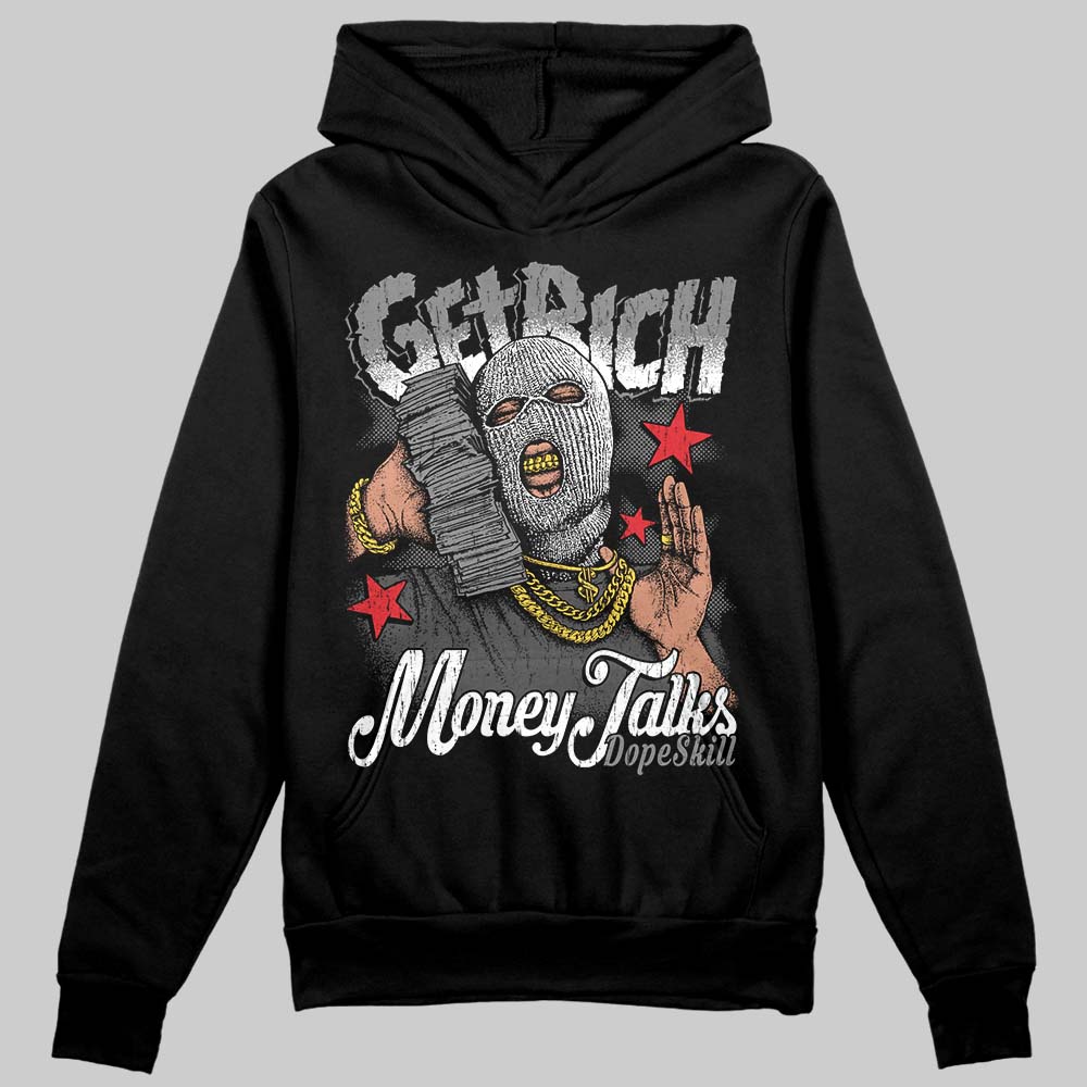 Jordan 10 Retro Shadow (2025) DopeSkill Hoodie Sweatshirt Get Rich Graphic Streetwear - Black