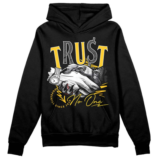 Yellow Sneakers DopeSkill Hoodie Sweatshirt Trust No One Graphic Streetwear - Black