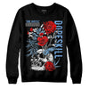 Jordan 9 Powder Blue DopeSkill Sweatshirt Side Hustle Graphic Streetwear - Black