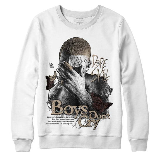 Jordan 1 High OG “Latte” DopeSkill Sweatshirt Boys Don't Cry Graphic Streetwear - White