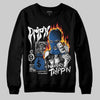 Jordan 1 Low OG “Storm Blue” DopeSkill Sweatshirt Drip'n Never Tripp'n Graphic Streetwear - Black