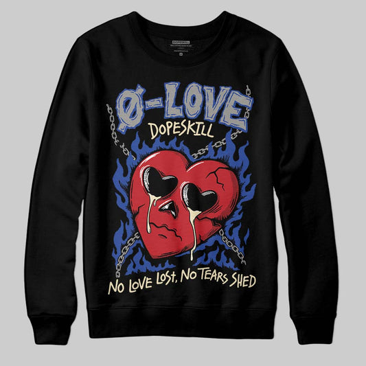 Jordan 4 “Rare Air” DopeSkill Sweatshirt Crying Heart Graphic Streetwear - Black