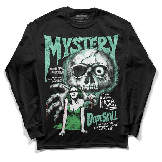 Jordan 1 High OG Green Glow DopeSkill Long Sleeve T-Shirt Mystery Ghostly Grasp Graphic Streetwear - Black