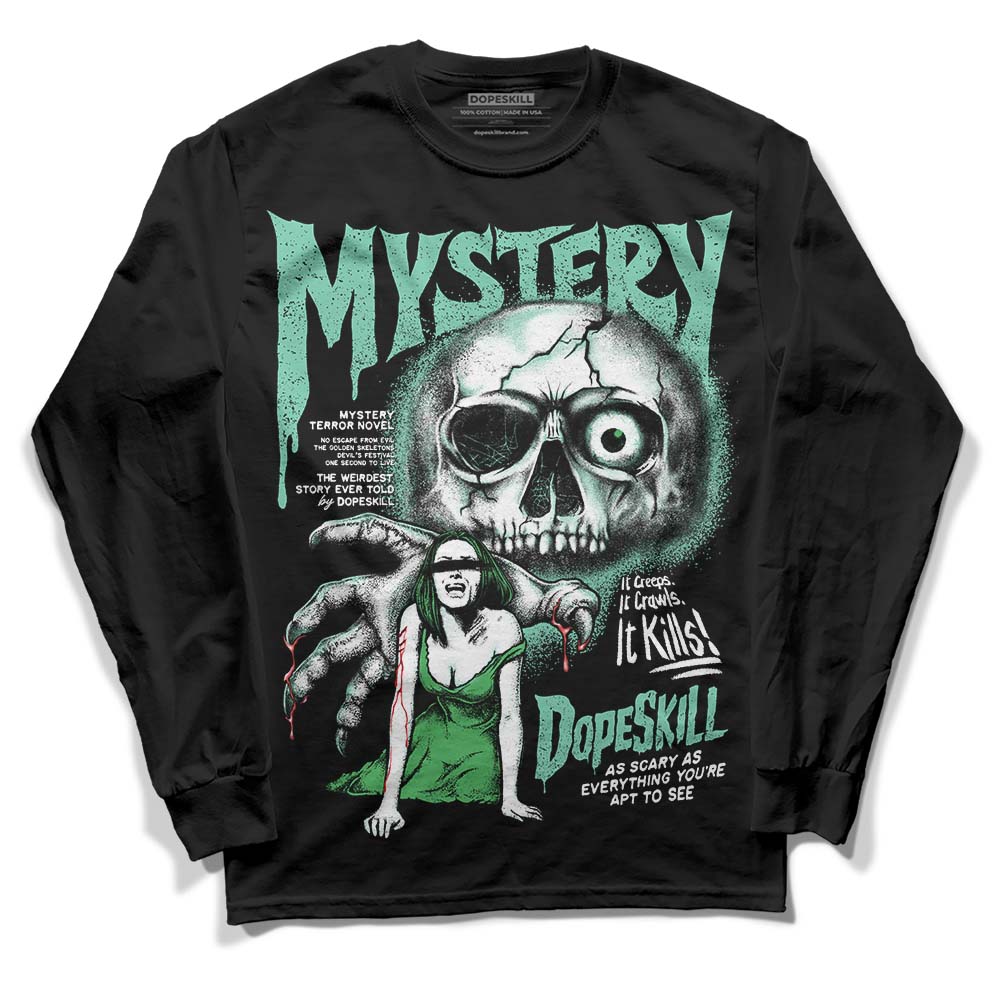 Jordan 1 High OG Green Glow DopeSkill Long Sleeve T-Shirt Mystery Ghostly Grasp Graphic Streetwear - Black