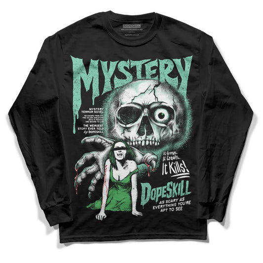 Jordan 1 High OG Green Glow DopeSkill Long Sleeve T-Shirt Mystery Ghostly Grasp Graphic Streetwear - Black