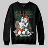 Dunk Low Team Dark Green Orange DopeSkill Sweatshirt Real Lover Graphic - Black