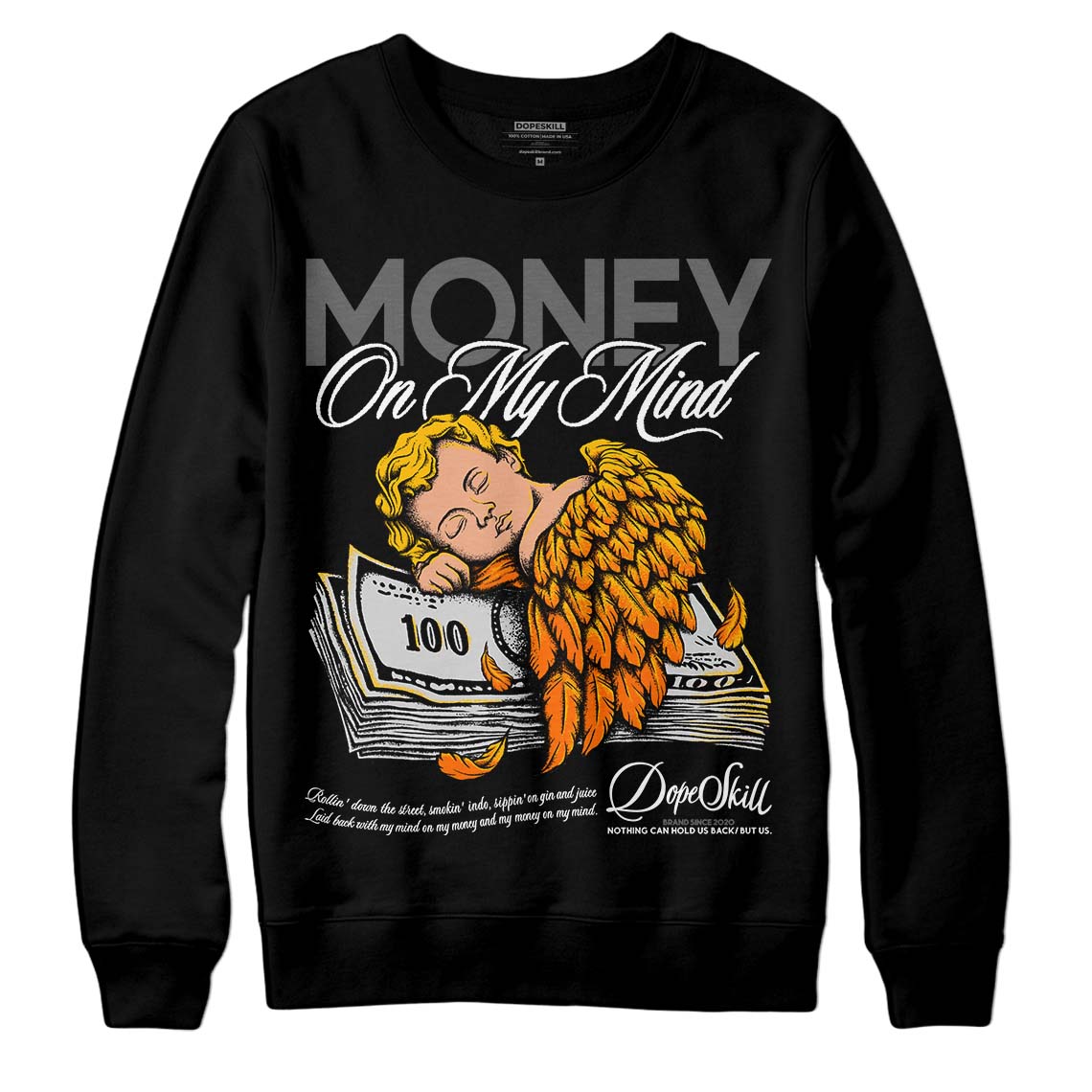 Jordan 3 Retro 'Fear Pack' DopeSkill Sweatshirt MOMM Graphic Streetwear - Black