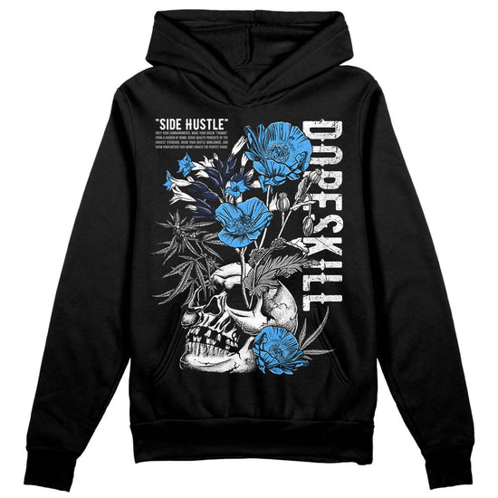 Jordan Spiz’ike Low “White/Obsidian” DopeSkill Hoodie Sweatshirt Side Hustle Graphic Streetwear - Black